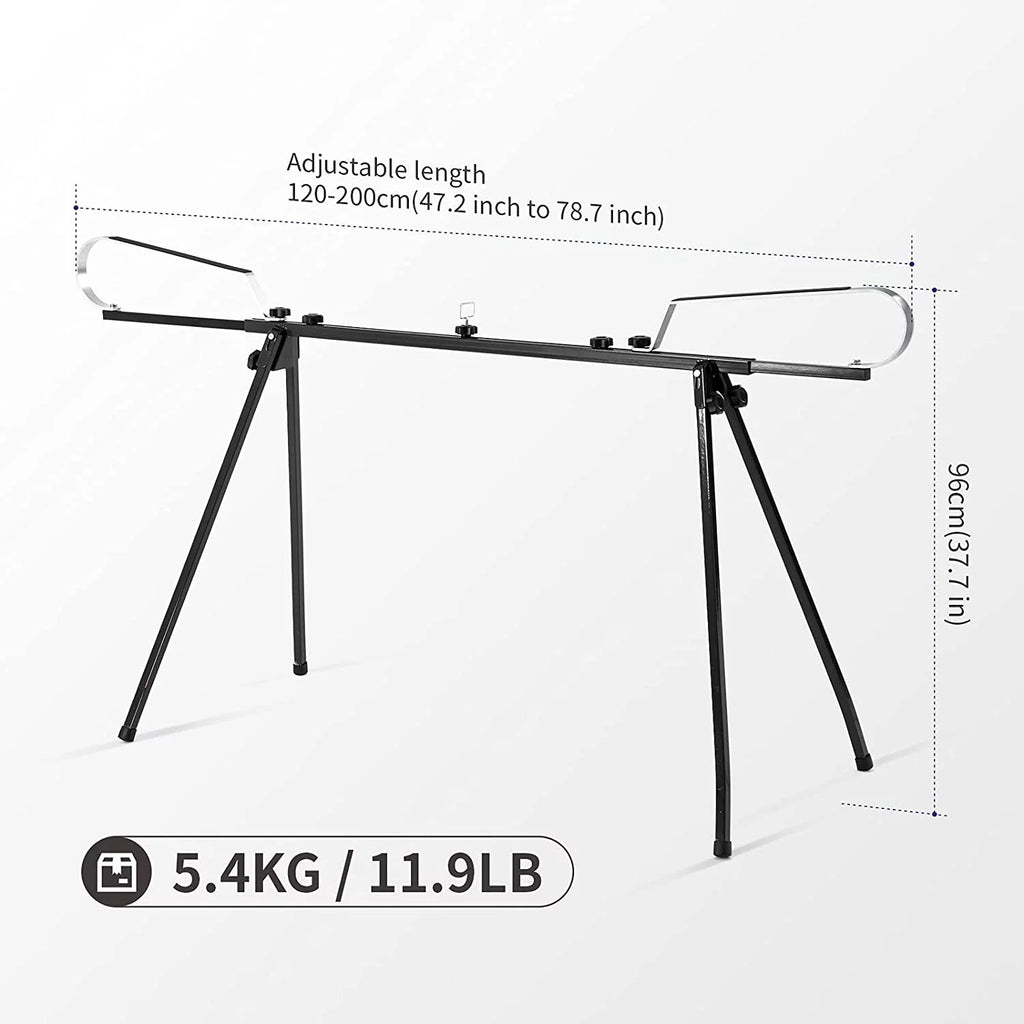 Cross Country Nordic Ski Waxing Single Profile Bench Table with Foldable Legs C3327