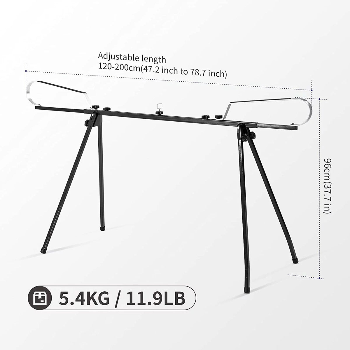 Cross Country Nordic Ski Waxing Single Profile Bench Table with Foldable Legs C3327