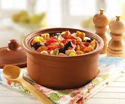 Set of 6 Terracotta Clay Serving Bowls R89066