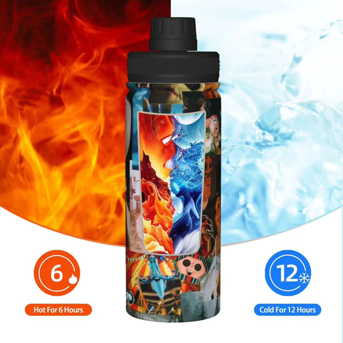 18OZ Stainless Steel Insulated Water Bottle Q67583