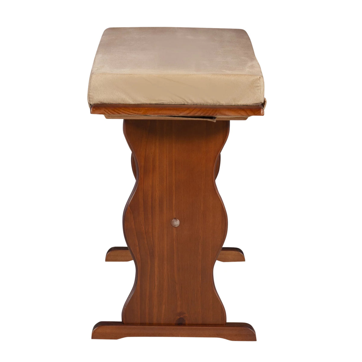 Beige Microfiber Corner Dining Nook Cushion Set E24157