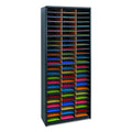 Black Fiberboard Steel Literature Organizer S2494
