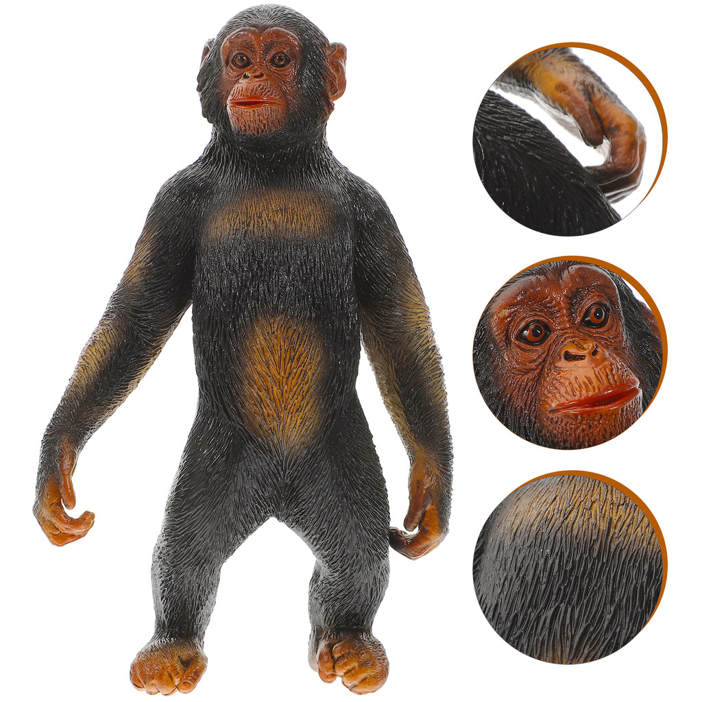 Mini Gorilla Orangutan Chimpanzee Figure Plastic Toy X39694
