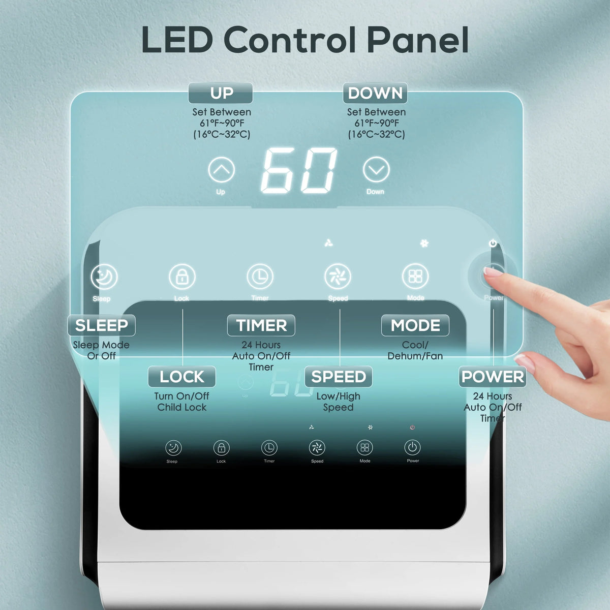 5000 BTU Portable Air Conditioner Q6535