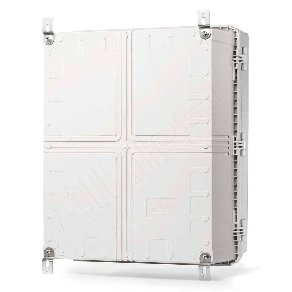 Junction Box with Mounting Plate, IP67 Waterproof ABS Plastic Grey Y762168