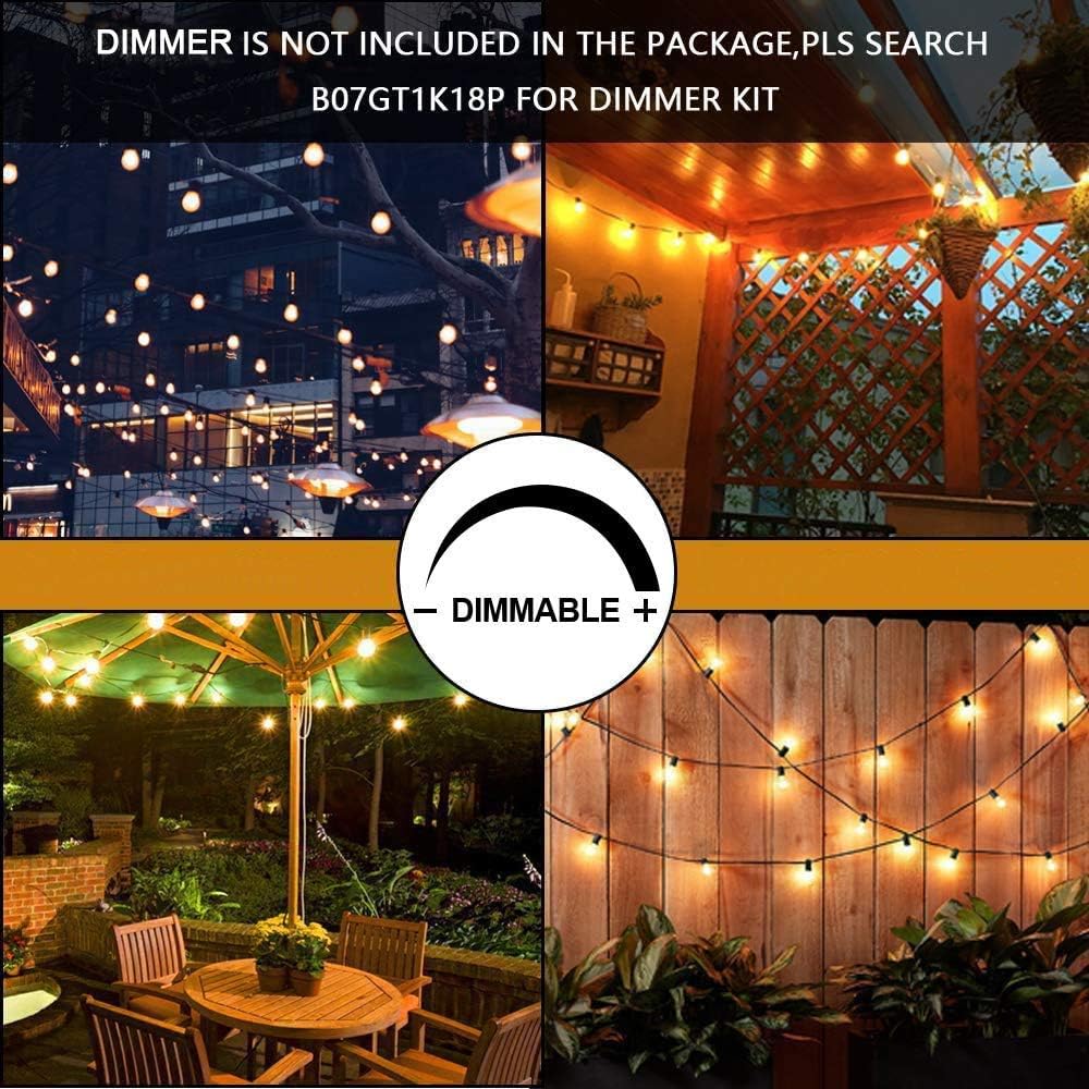 105FT Warm White S14 Shatterproof Outdoor String Lights J4097