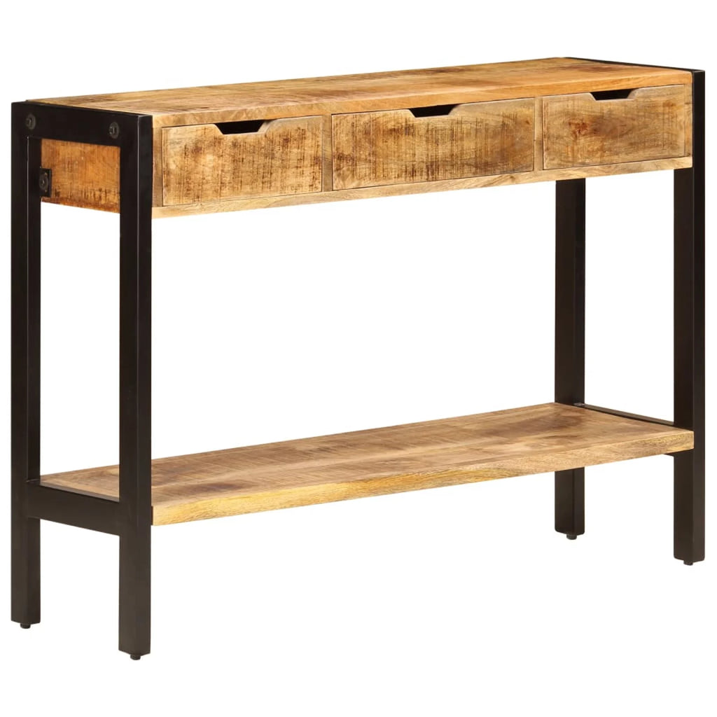 Mango Wood Sideboard with 3 Drawers and 1 Shelf S99373