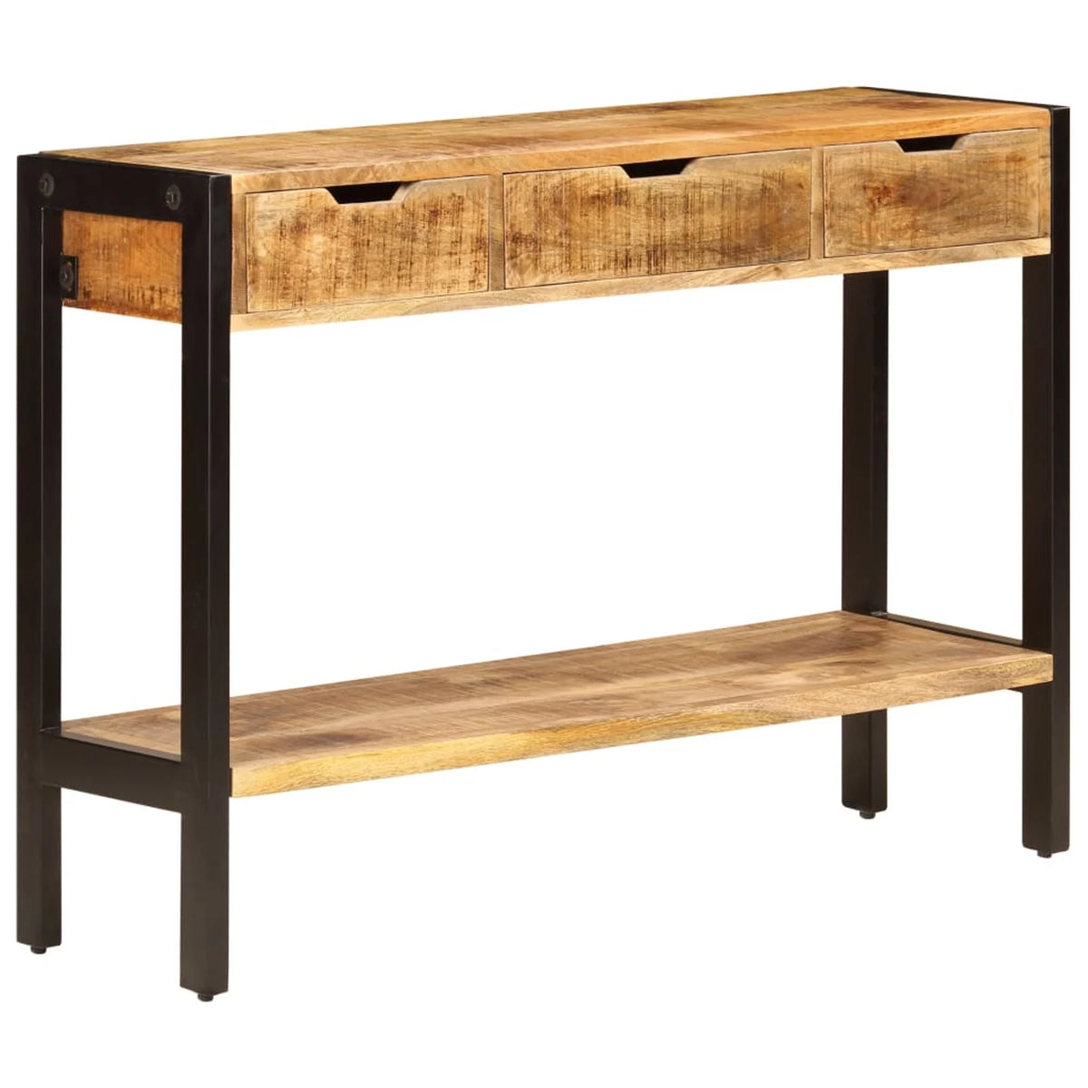 Mango Wood Sideboard with 3 Drawers and 1 Shelf S99373