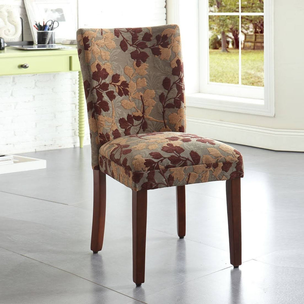 Brown Tan Parsons Dining Chair O732
