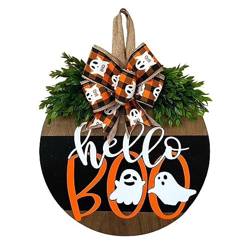 Christmas Wreath Hanging Sign with Bow Q4927