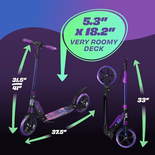 Adjustable Folding Adult Scooter with Large Wheels A4567
