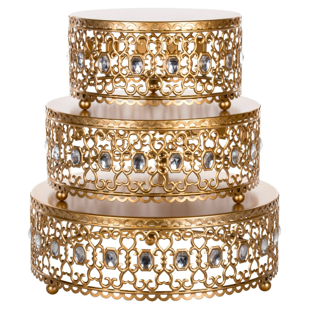 Gold Cake Stand Set of 3 I22549