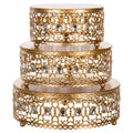 Gold Cake Stand Set of 3 I22549
