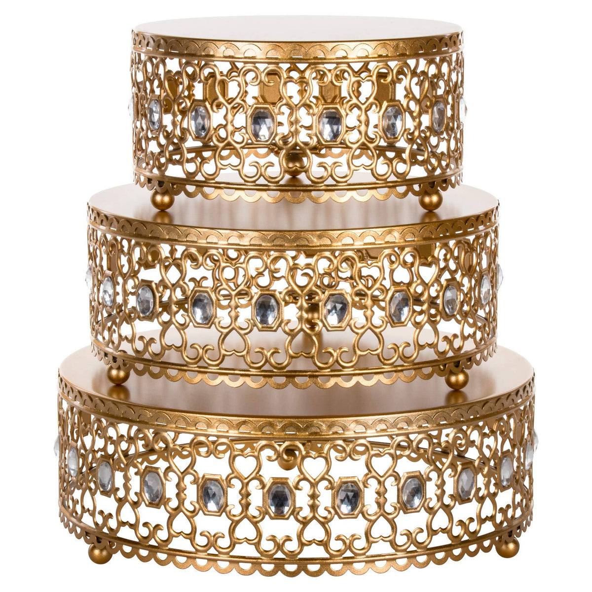 Gold Cake Stand Set of 3 I22549