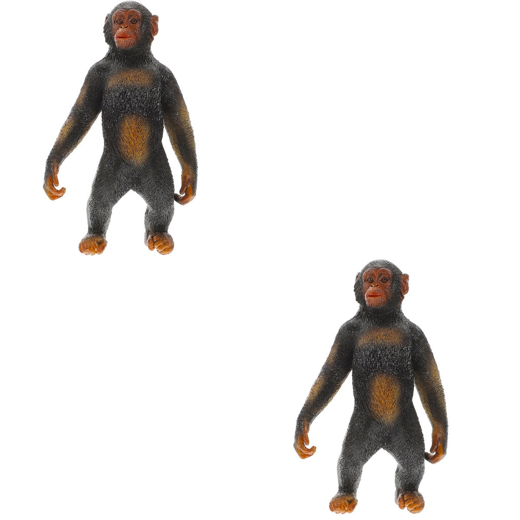 Mini Gorilla Orangutan Chimpanzee Figure Plastic Toy X39694