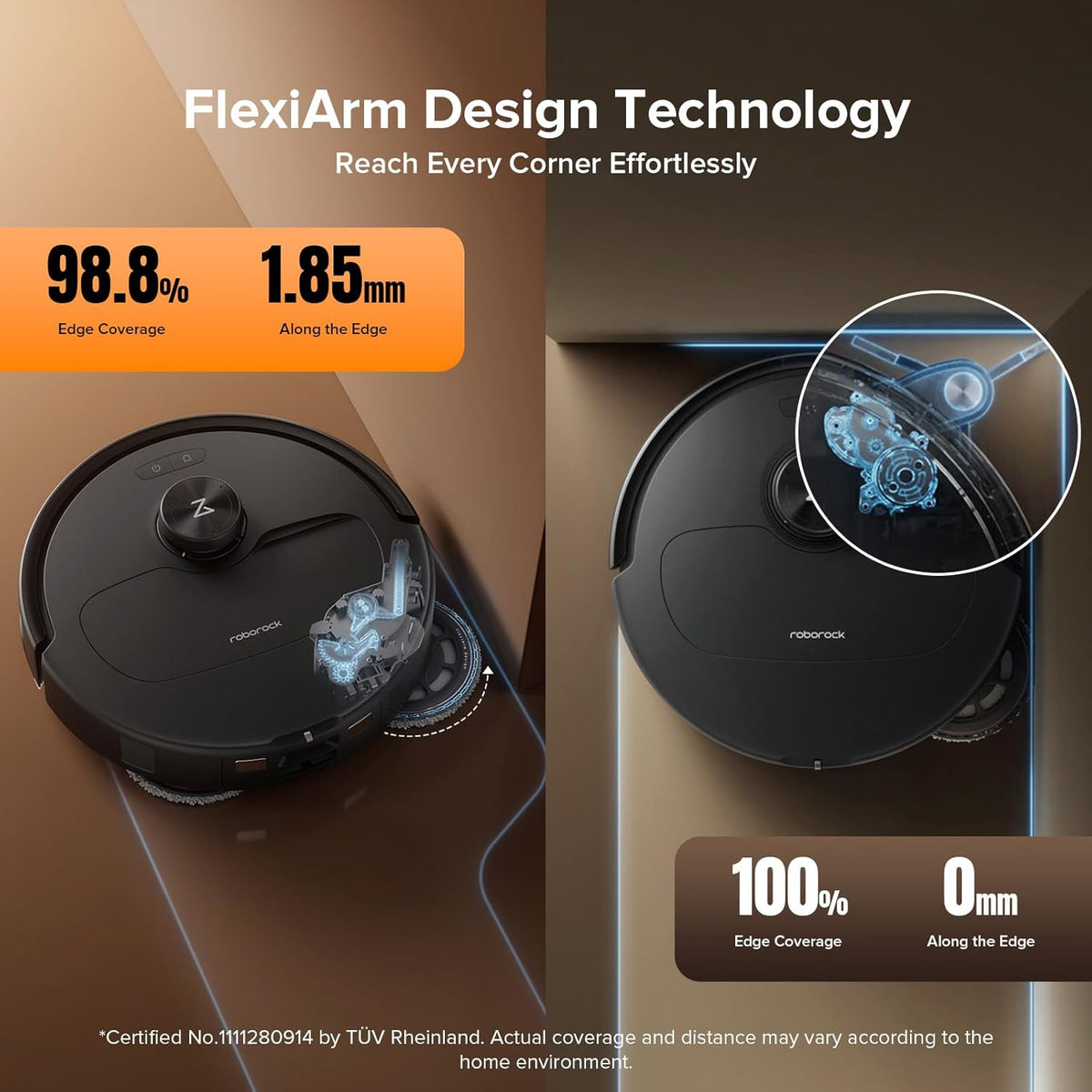 Robot Vacuum and Mop with Multi-Surface Floor Cleaning Solution T2882
