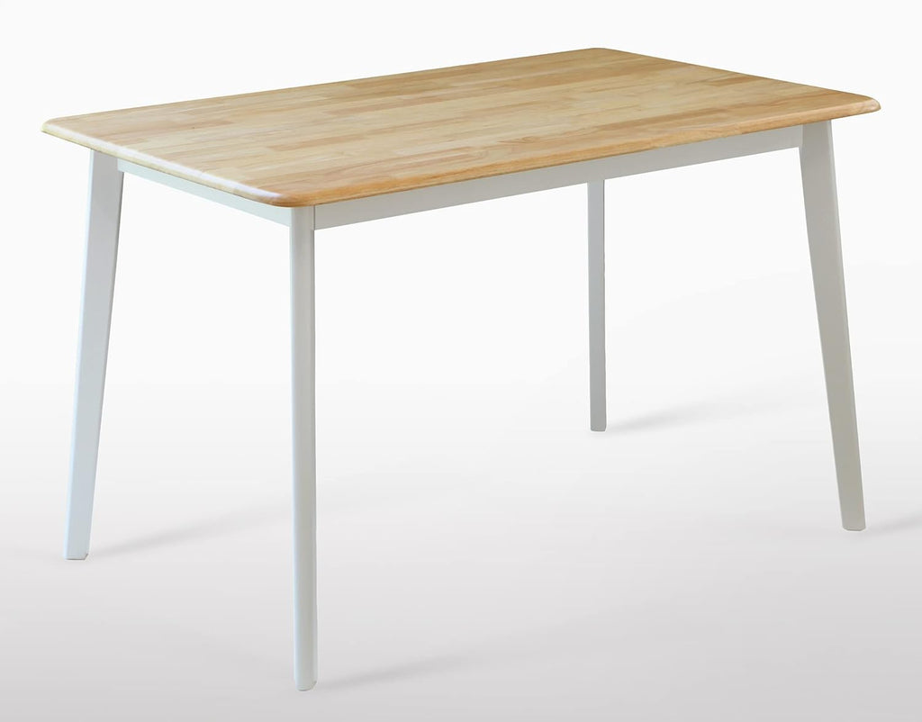 Natural Solid Rubber Wood Dining Table M87342