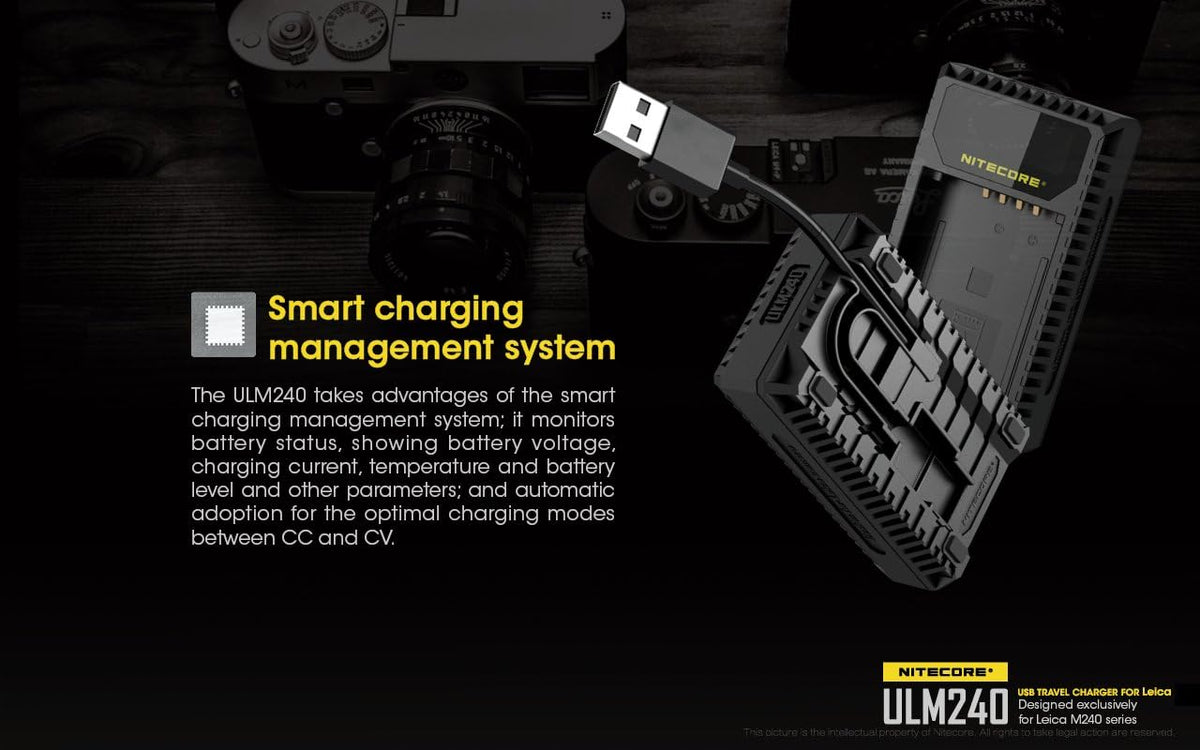 USB Charger for Leica BP-SCL2 Batteries I948633