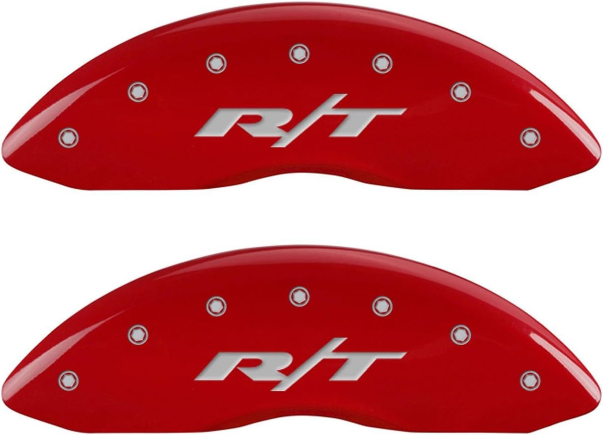 Red Powder Coat Finish Front and Rear Caliper Cover Set of 4 T879923