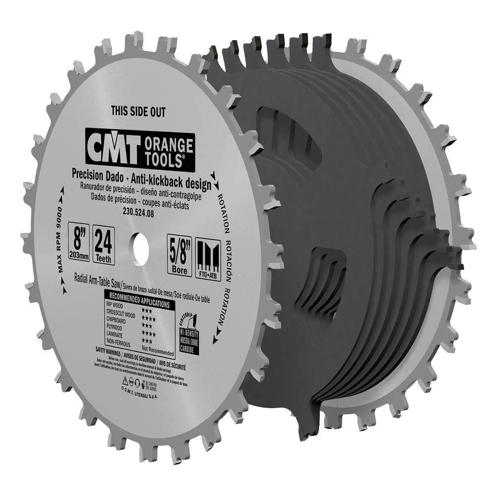Precision Dado Set 6-Inch x 20 Teeth with 5/8-Inch Bore V276