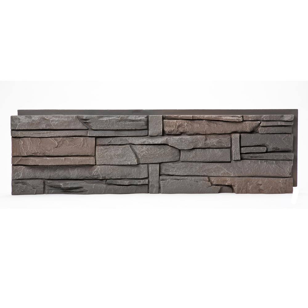 Brown Faux Stone Siding Panel W75763
