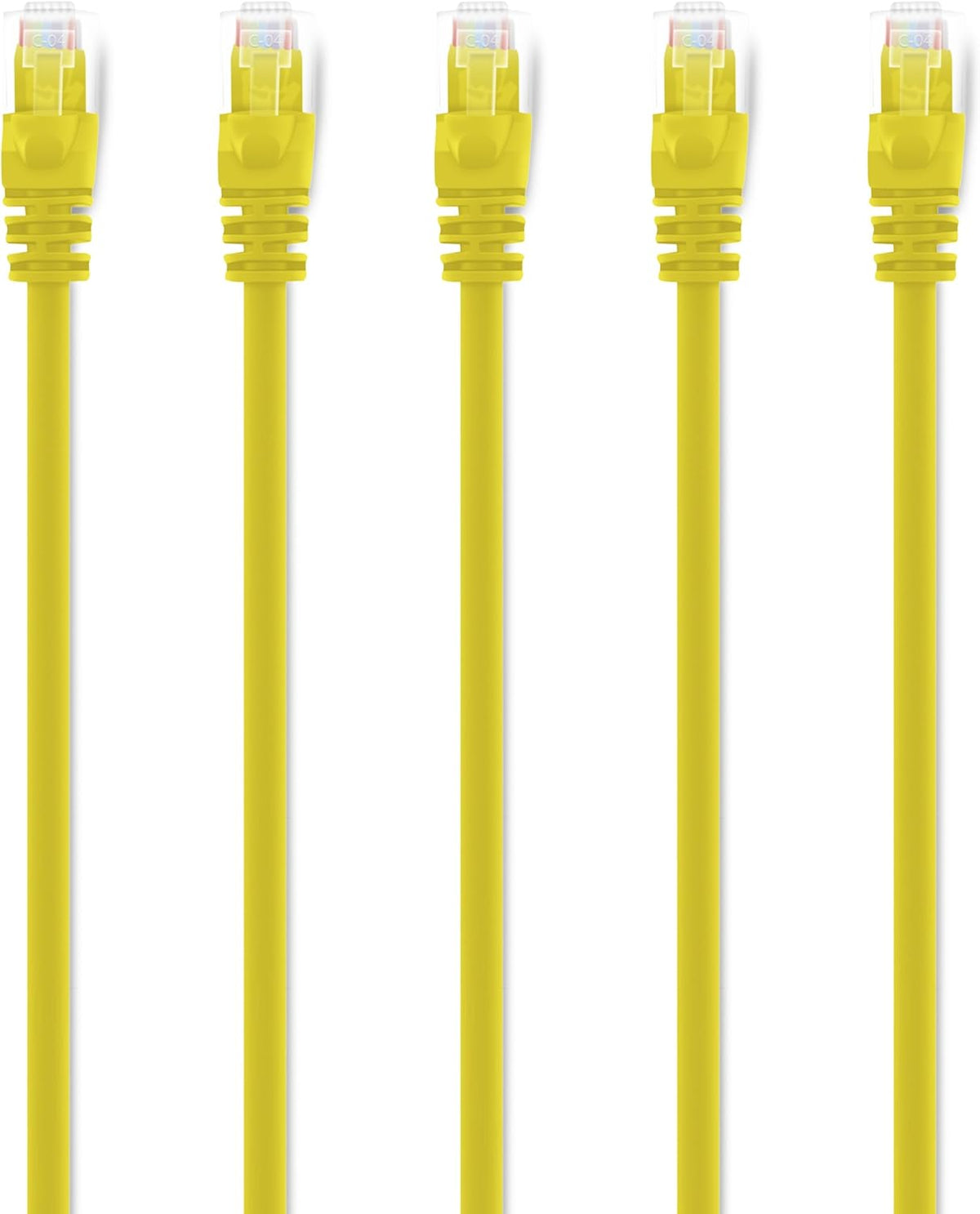 Cat 6 Ethernet Cable 7 ft (24-Pack) Yellow T3864
