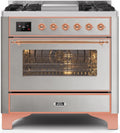 36 Dual Fuel Natural Gas Range in Stainless Steel with Copper Trim I27078