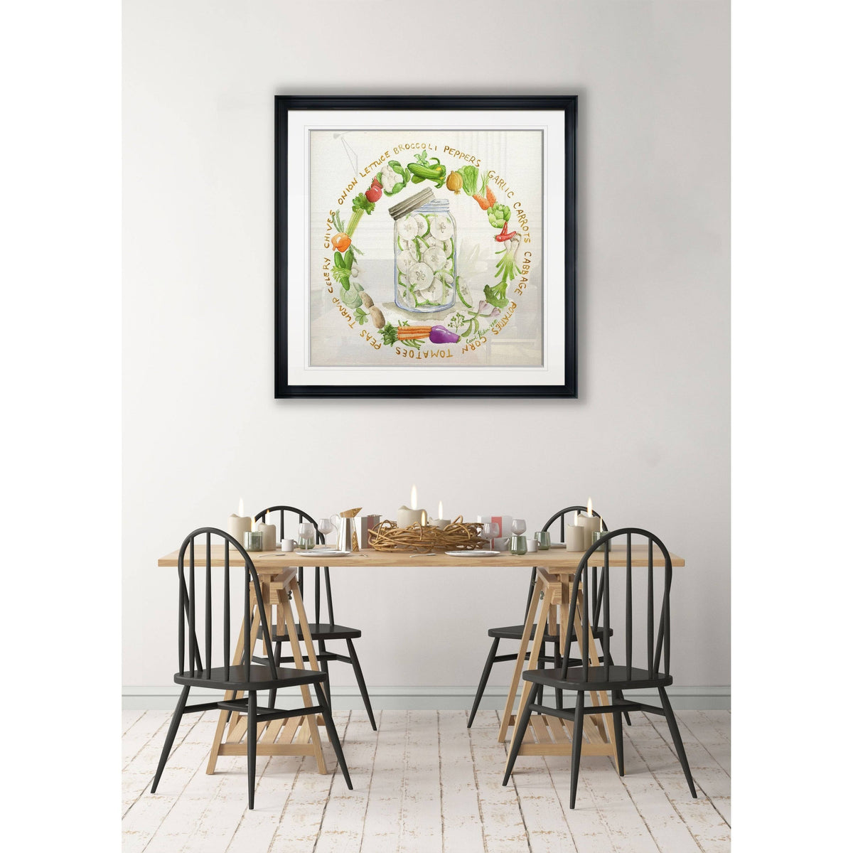 Framed Giclee Print 22X22 A987