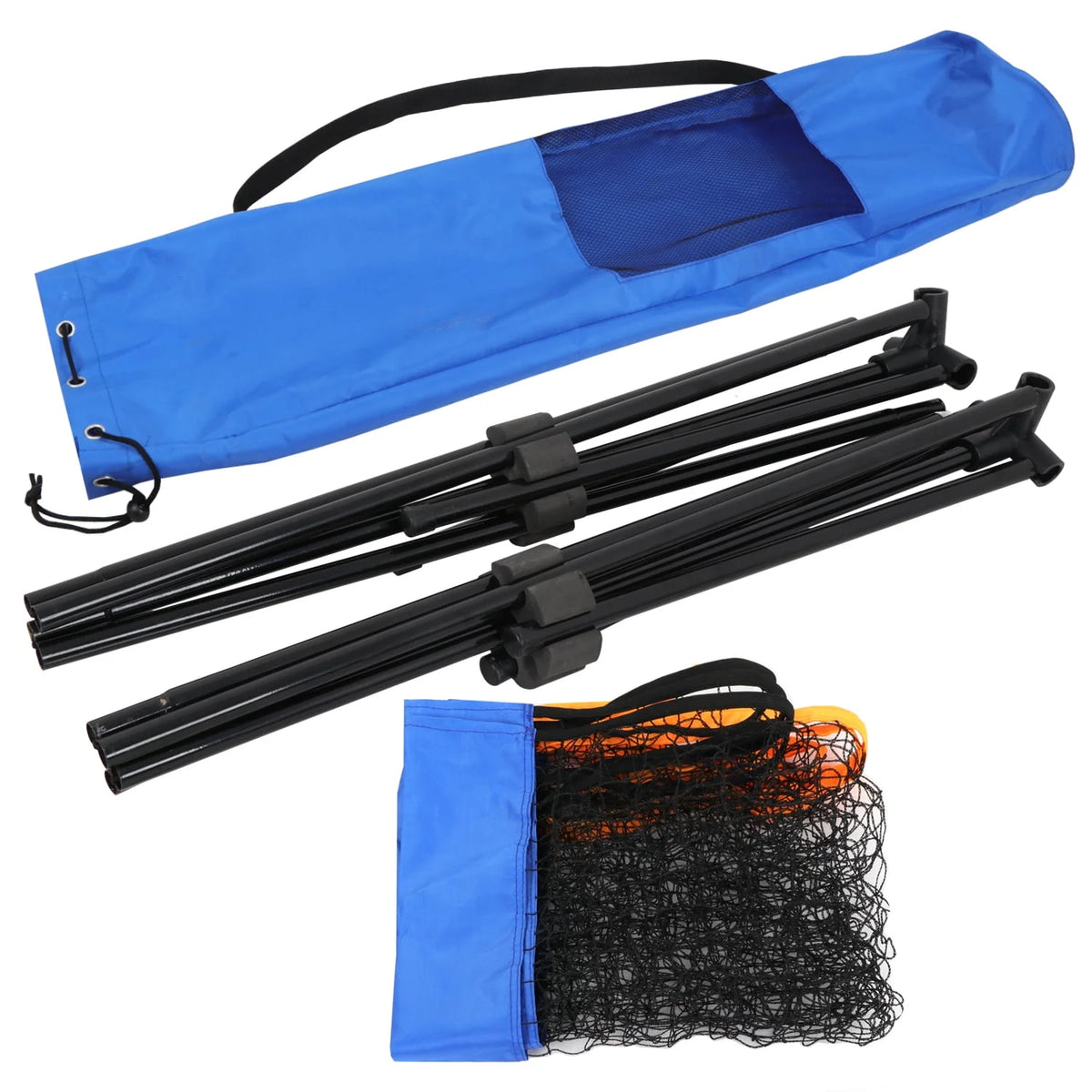Portable Adjustable Badminton Net Set with Carrying Bag T97044
