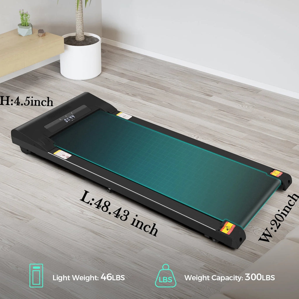 Walking Pad Treadmill 2.5HP Electric Jogging Running Machine with LED Display Y3754