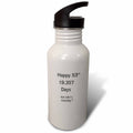 Funny Happy 53 Birthday Or Anniversary 21 oz Sports Water Bottle H8581