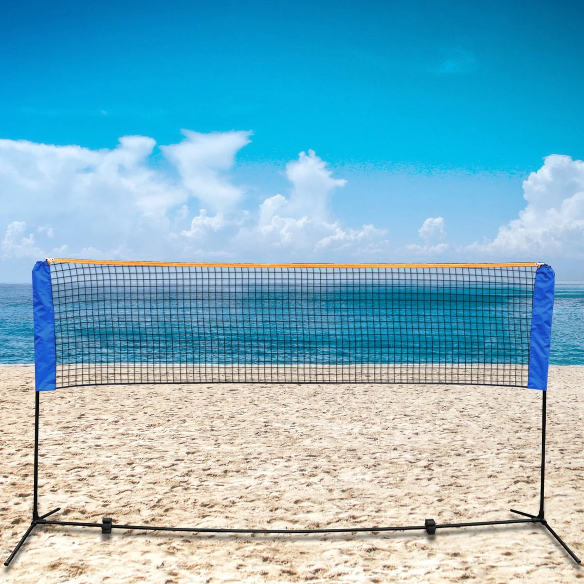 Portable Adjustable Badminton Net Set with Carrying Bag T97044