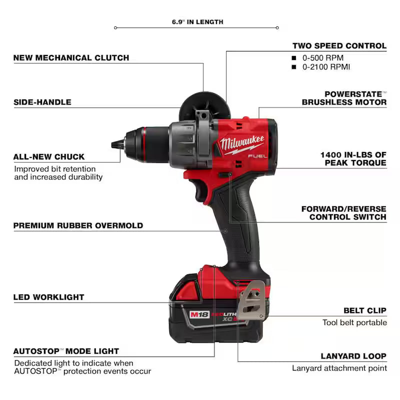 18-V Lithium-Ion Brushless Cordless Hammer Drill Driver Kit with Compact Router B8863