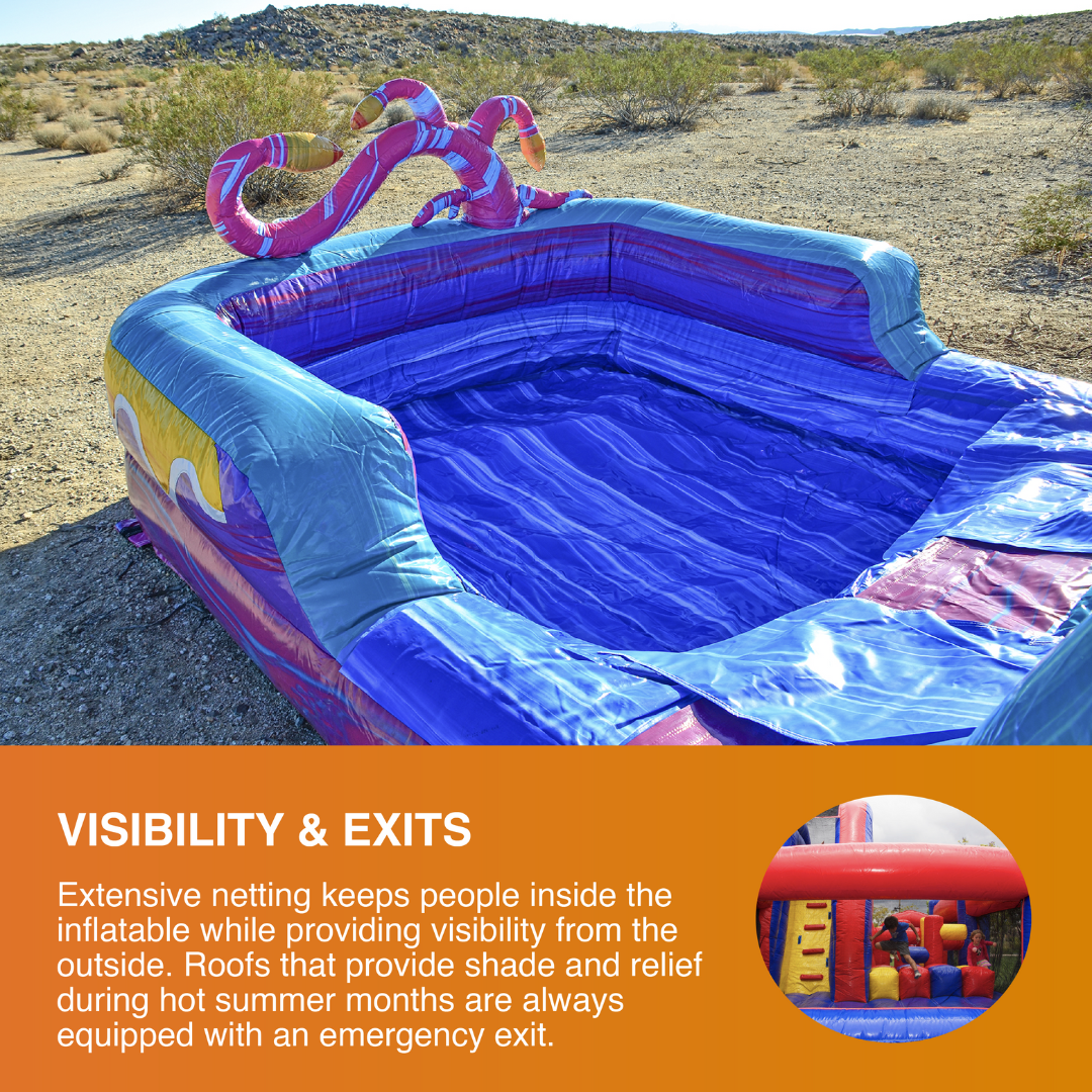 Commercial Grade Bounce House Inflatable with Water Slide and Pool Combo, Dual Lane Slide Z96279