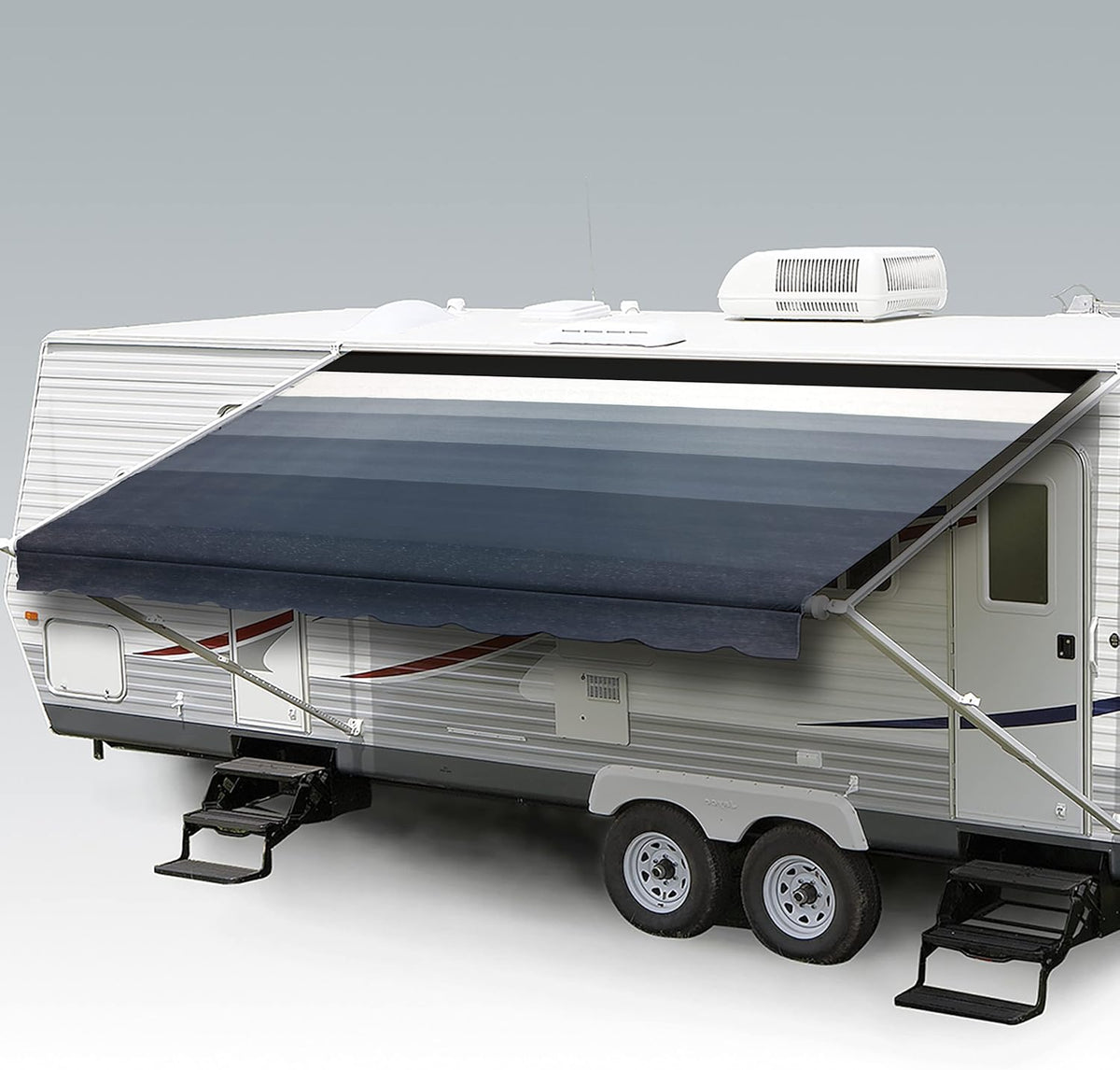 Heavy Duty Weatherproof Vinyl RV Awning Fabric Replacement K356