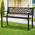 Black Cast Iron Outdoor Bench E7047