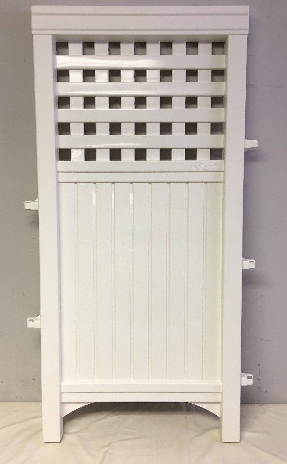White 4-Piece Outdoor Screen Enclosure Set C695856