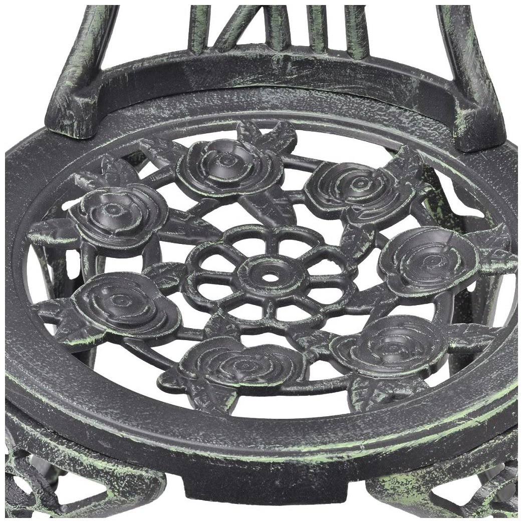 Green Cast Aluminum Three Piece Bistro Set P299