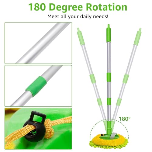 47" Car Wash Brush Mop Cleaning Tool with Long Handle H83082