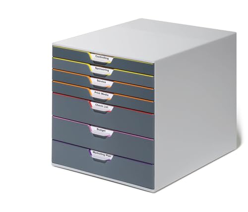 Gray 10 Drawer Desktop Drawer Set Q13956