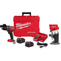 18-V Lithium-Ion Brushless Cordless Hammer Drill Driver Kit with Compact Router B8863