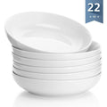 Porcelain Salad Pasta Bowls Set of 6 White P4402