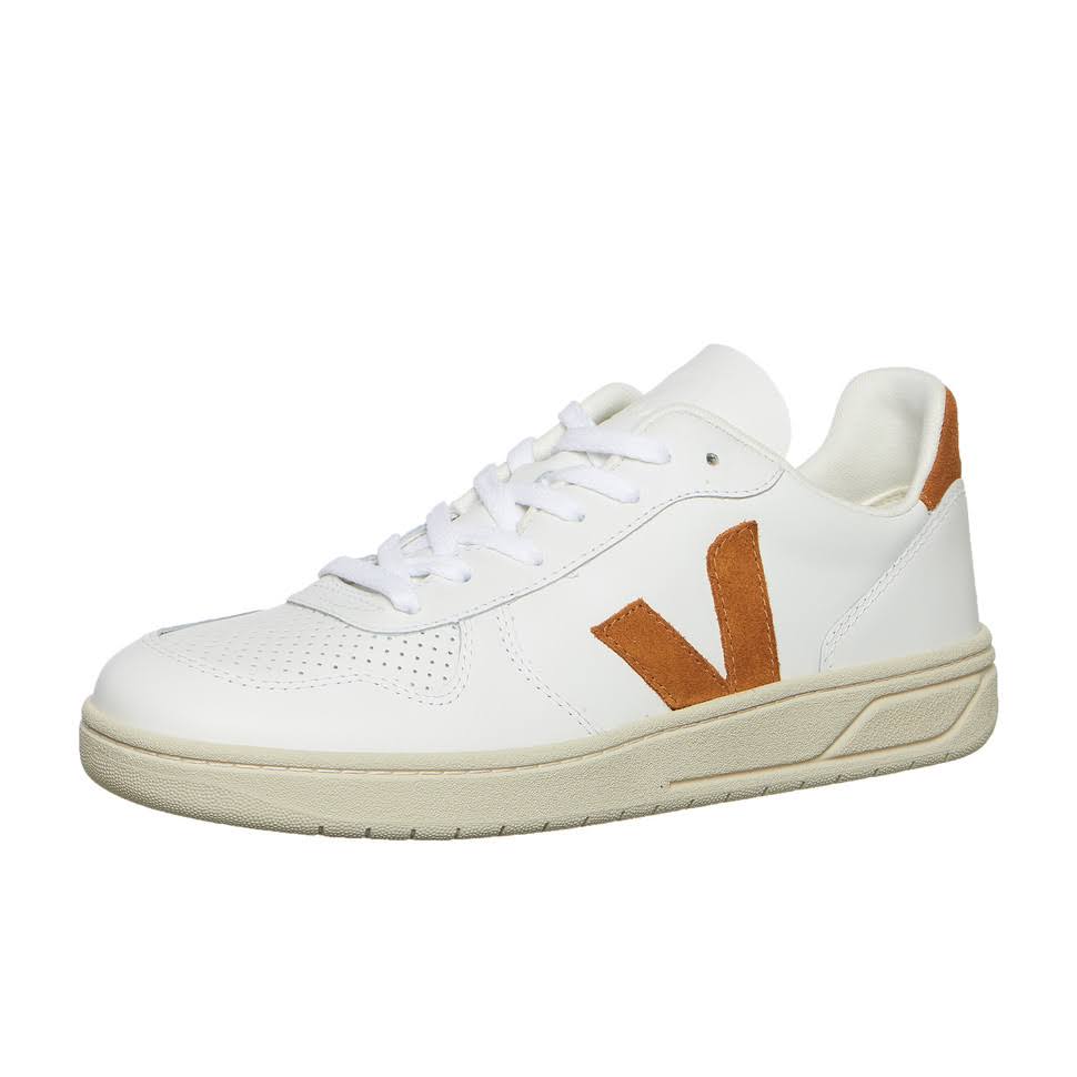 White Camel Leather Trainers D171