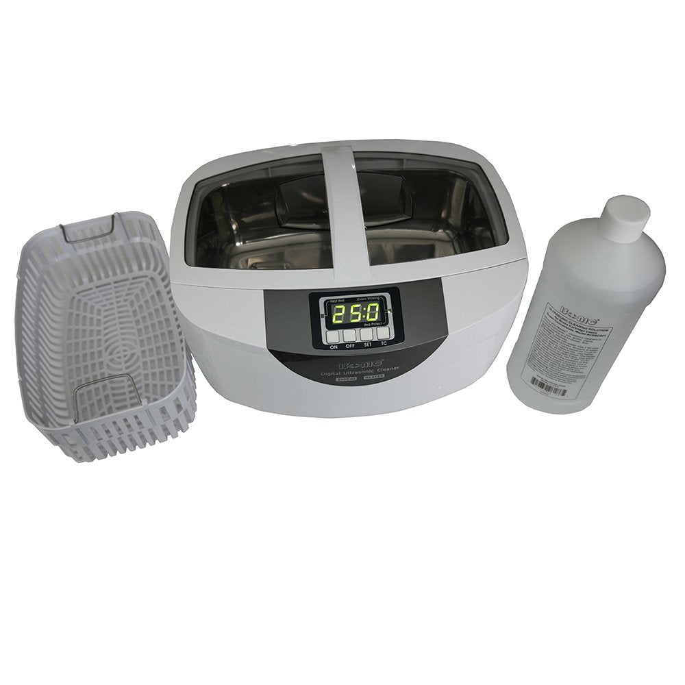 Commercial Ultrasonic Cleaner, 2.5L, White, Plastic Tray, 110V B7228