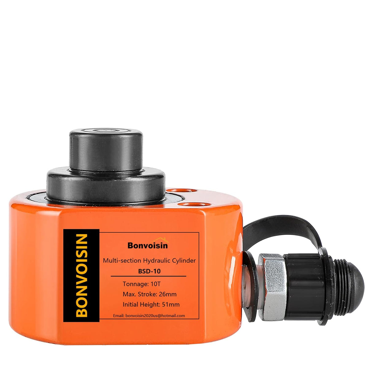 10T Hydraulic Cylinder Jack Porta Power Mini Hydraulic Ram Multi-Acting Low Profile Lifting Cylinders E72089