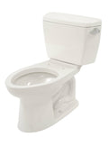 Cotton White Elongated Two-Piece Toilet with Right-Hand Trip Lever P451