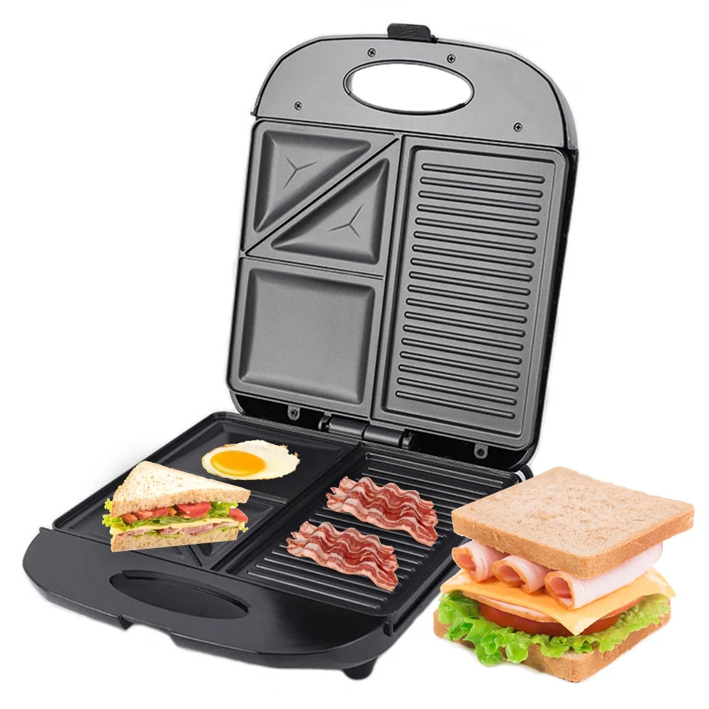 1400W Non-Stick 3in1 Electric Grill Waffle Maker G6968