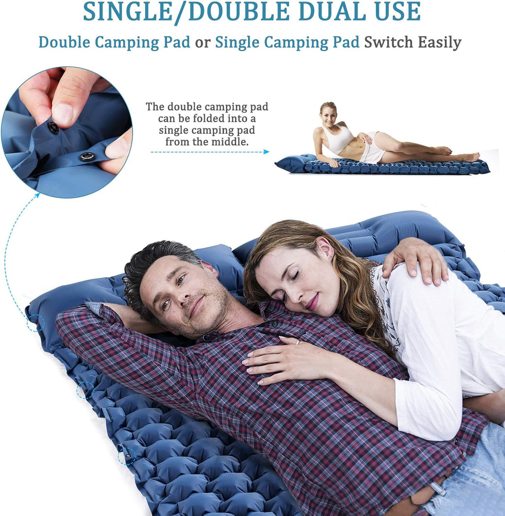 Inflatable Camping Pad for 2 Person Lightweight Waterproof Air Mattress S983188