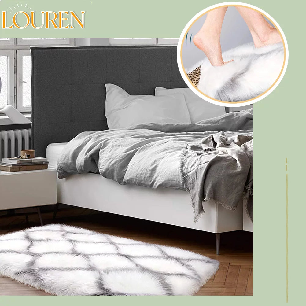 Fluffy Faux Fur Shag Area Rug R755