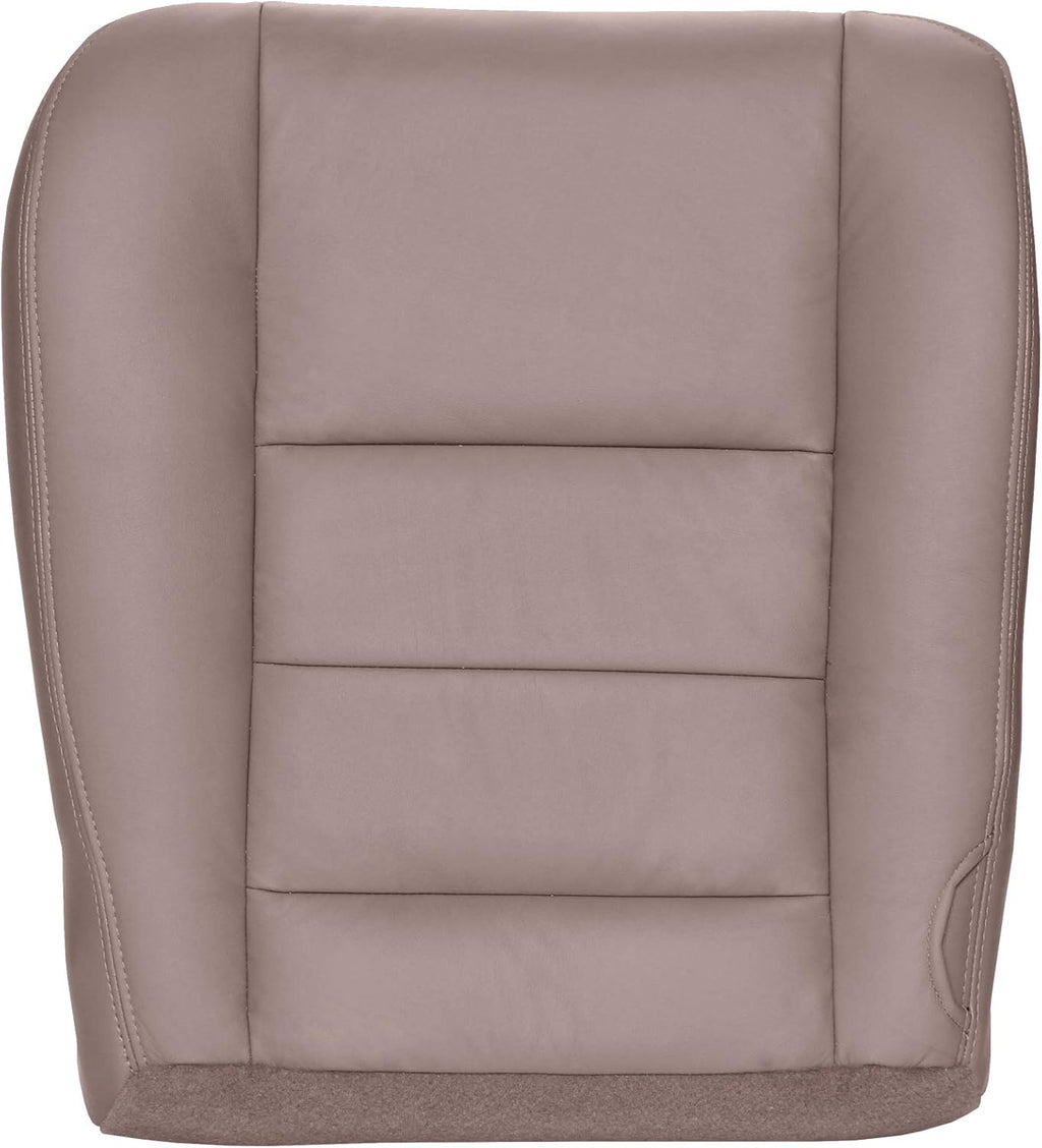 Driver Bottom Replacement Leather Seat Cover - Medium Pebble Tan W158